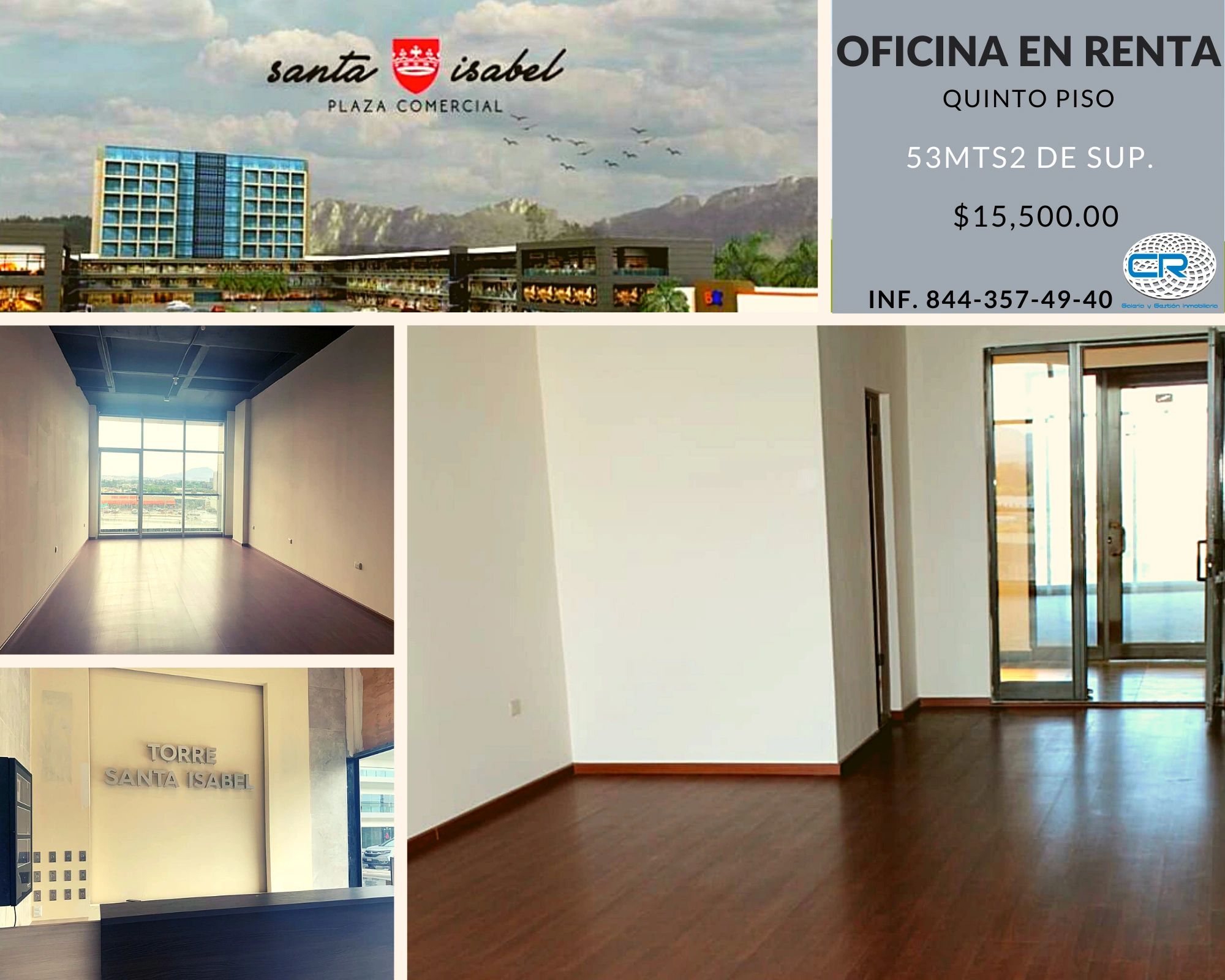 “Local en renta en Plaza Santa Isabel Saltillo, 55 m² en planta baja frente a Galerías”