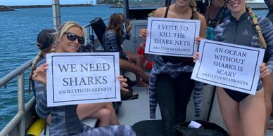 A campaign to help save sharks in Australia filmed on Mano Kai during a dive with One Ocean Diving