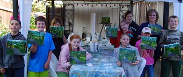 D. K. Boljat painting class in Sherwood,Oregon