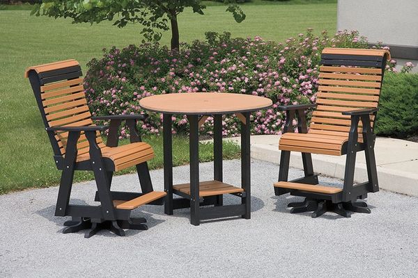 Rollback Swivel Char Pub Set
