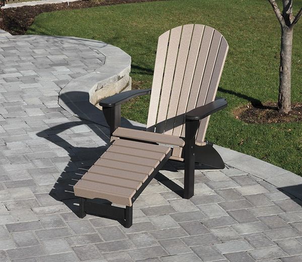 Fan Back Deluxe Chair with  Ottoman