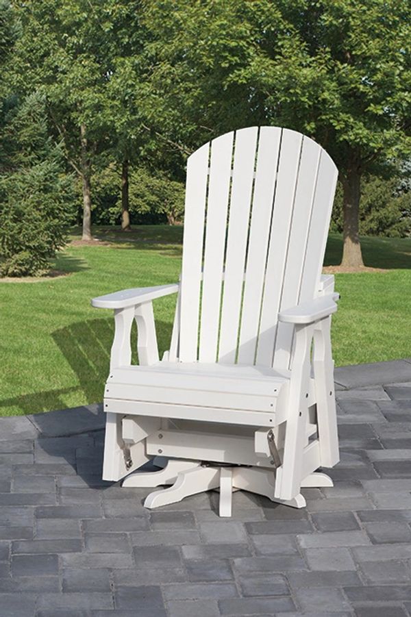 Fan Back Swivel Glider