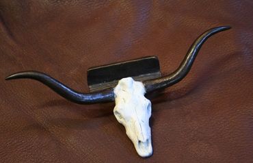 longhorn steer bronze, longhorn business cardholder, bronze business cardholder, bronze