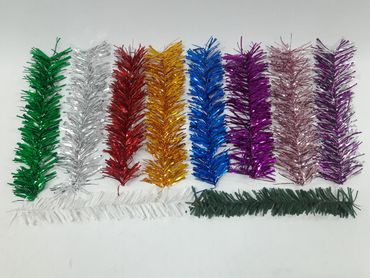 Festón metalizado de 10 cms de ancho.
uso rudo, resistente a la intemperie.
trenzado en alambre galv