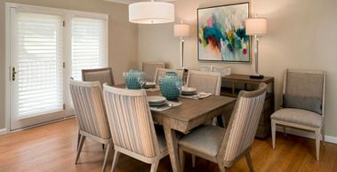 Dining room furniture by Dawn Driskill, Design Gallery for client in Kenmure Country Club Flat Rock 