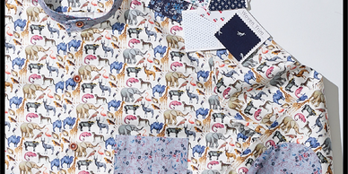 Vesey custom, tailored shirts, in studio