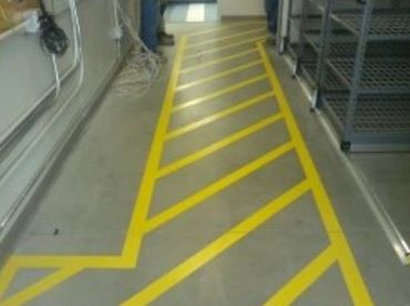 Professional line striping