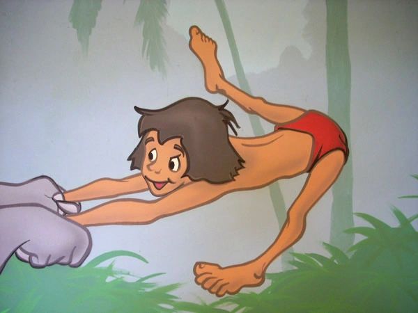 Painted jungle book mural