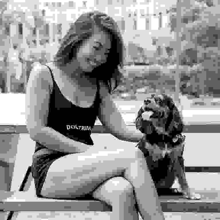 Miki Kanamaru, Canine Coach at Pawsitive mindset working with Molly the King Charles Cavalier