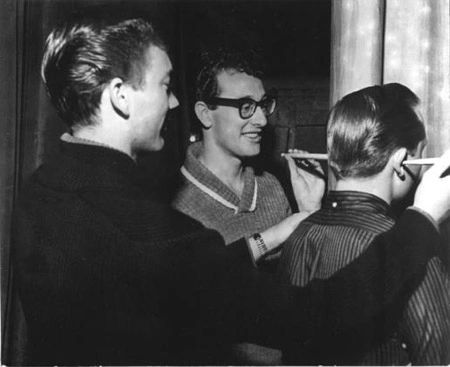 Buddy Holly backstage