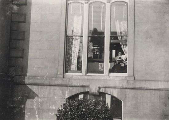 Madame Zola Reading in the Zola's apartment at the Queen's Hotel.