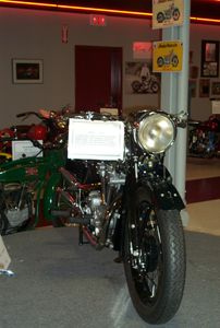 1935 BSA motorcycle on display at Trev Deeley Motorcycle Museum in Richmond, B.C.
