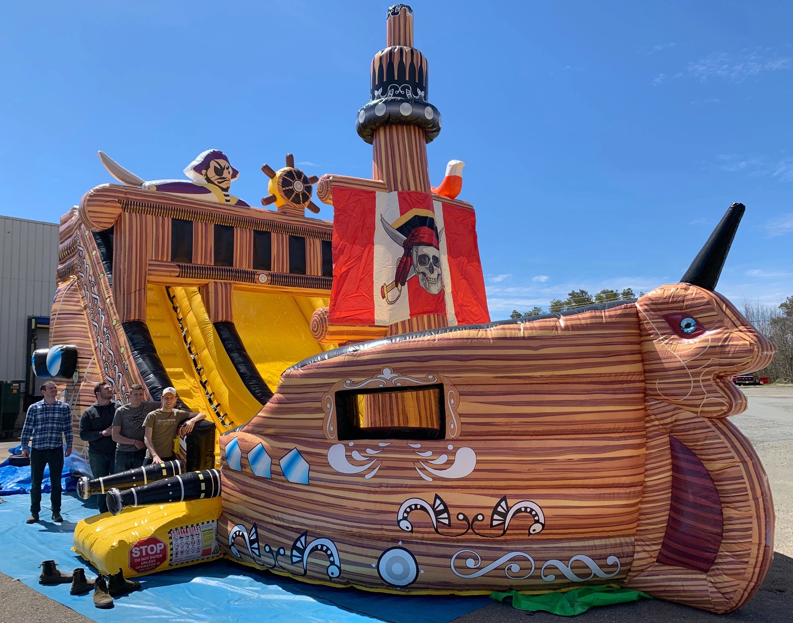 Giant Inflatable Pirate Ship Bounce Castle rentals Nova Scotia and New Brunswick.