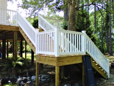 36" High T-Rail w/ Square Pickets