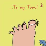 The wiggling toes on page 3 setup the rhymes for the remainder of the book!
"What color is the fish