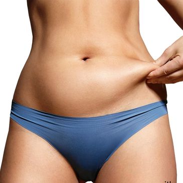 Freeze your fat image of a lady with a white color background