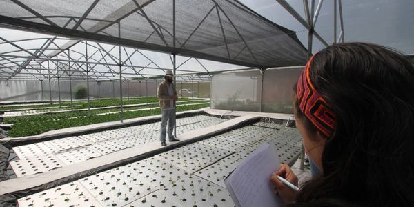 Travis Taliaferro teaching students in Panama