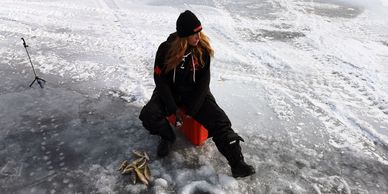 Ice Fishing in Ontario.