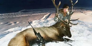 Elk hunting in Alberta with Amanda Lynn Mayhew.