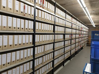 Repository at the Archives, University of Tubingen, Germany. Source: Photo taken by the Archive Team