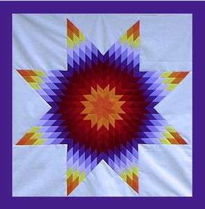 Dawn Star Quilt from Diane's Native American Star Quilts.