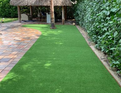 Installation done with special design in patio