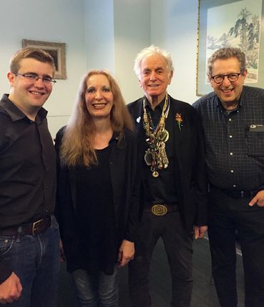 David Amram with the Amram Ensemble (violinist Elmira Darvarova, saxophonist Kenneth Radnofsky, pian