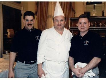 Chefs Marti Mongiello, Roland Messnier, and Steve Kiehl.
