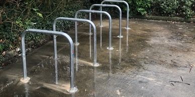 Commercial Maintenance undertaken by TD in the Isle of Man including instalation of new bike racks