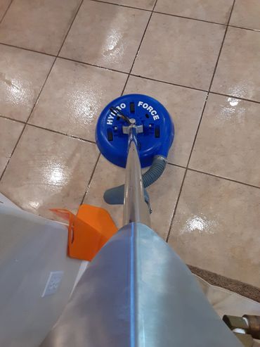 A powerful extraction tool for tile cleaning called a Hydro Force