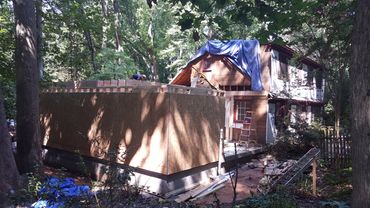 addition being added to a home