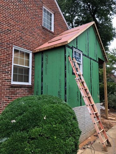 building an extension on a house
