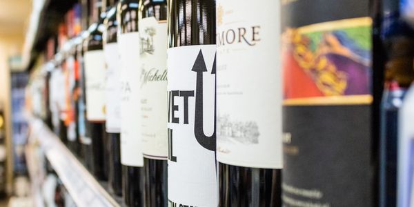 Large selection of red wines