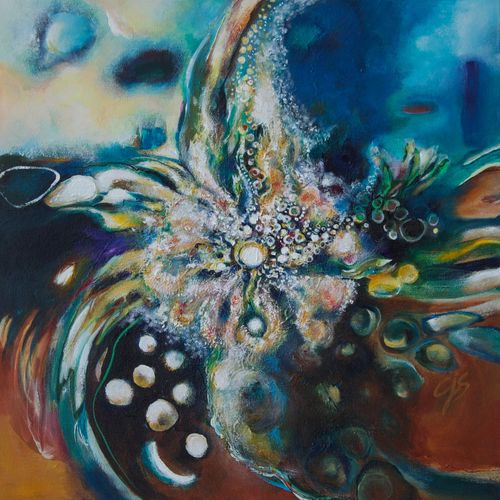 medicine hoop art | nature spirit art | soft-edged abstract | earth paintings| figure interpretation