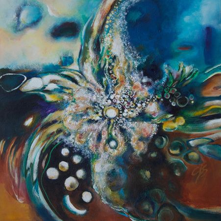 medicine hoop art | nature spirit art | soft-edged abstract | earth paintings| figure interpretation
