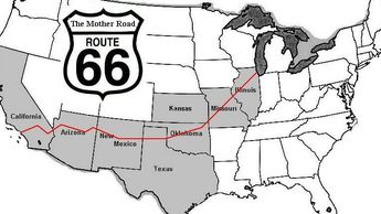 Route 66 crosses 8 states. The Mother Road has many iconic stops on the 2,488 miles.