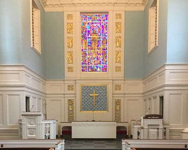 church interior painting