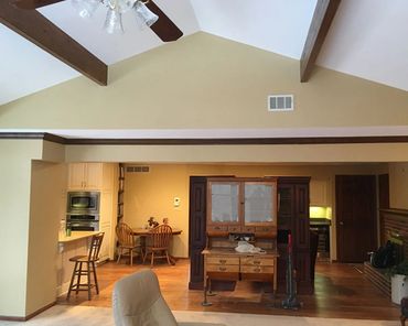 residential interior new paint and trim