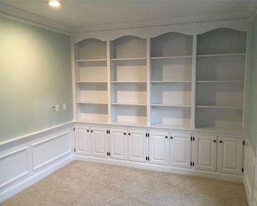 white bookshelf painting upgrade