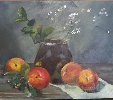 Plums 
Oil on Board
10"×8"
Sold