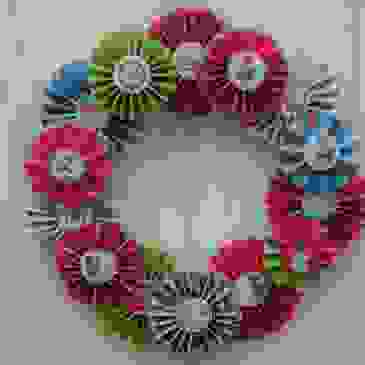 Paper Rosette Wreath