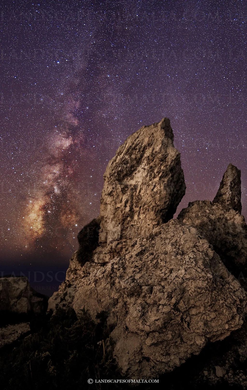 Starscapes of Malta by Derren Vella. Star Scapes of Malta milkyway from gebel ciantar in siggiewi