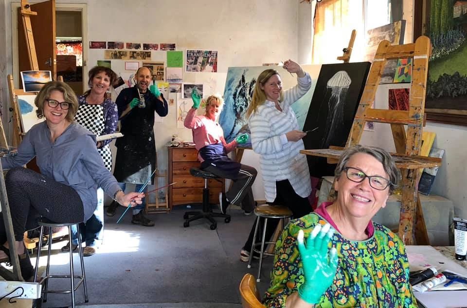 Happy painters at Jackson!