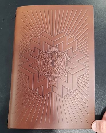 Saddle leather Menu Cover