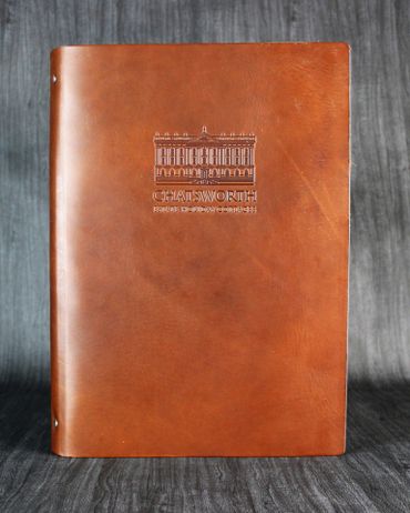 Full Leather Menu Holder