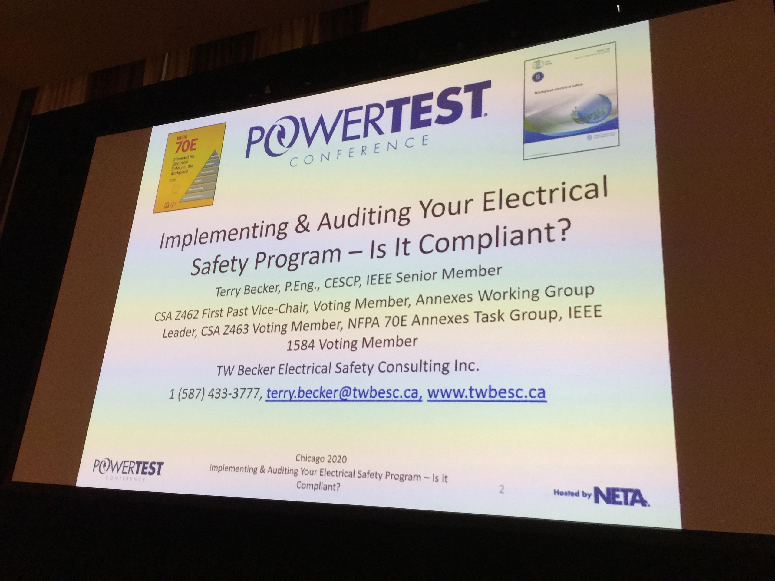 powerpoint slide for NETA powertest conference