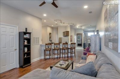 Furnished Apartment near Charlotte located in downtown Matthews. Living area.