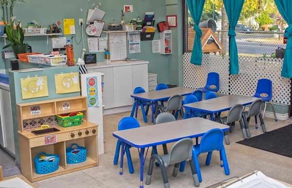 Toddler and preschool room at expanding imaginations child care daycare