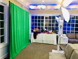 green screen photo booth, gif booth, photo strip, party rental, boomerang booth, weddings, Christmas