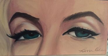 MARYLYN MONROE
OIL ON CANVAS 12 X 24"
SOLD